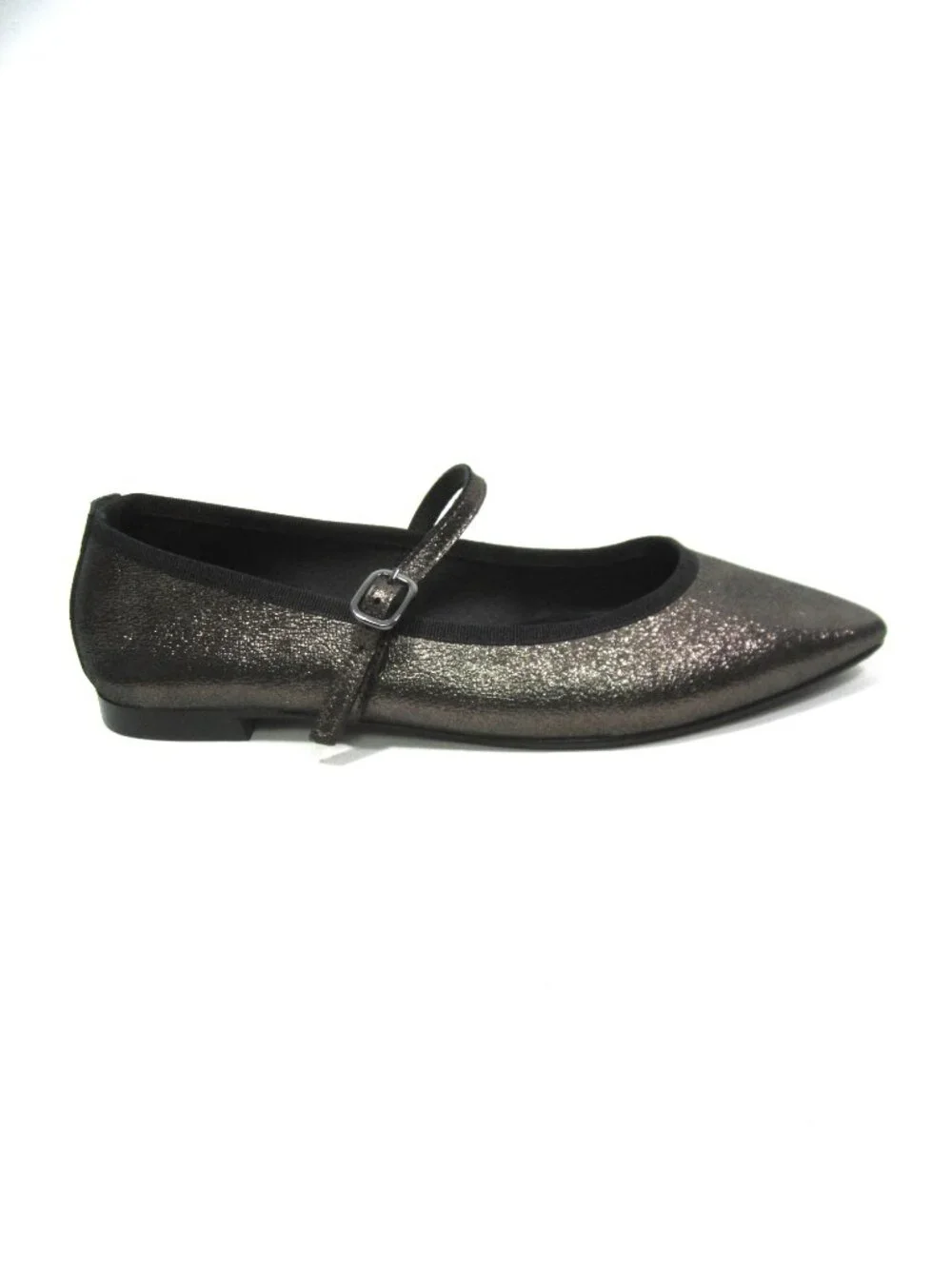 Anthropologie Maypol Size 38 Rota Percival Metallic Flats Black Bronze